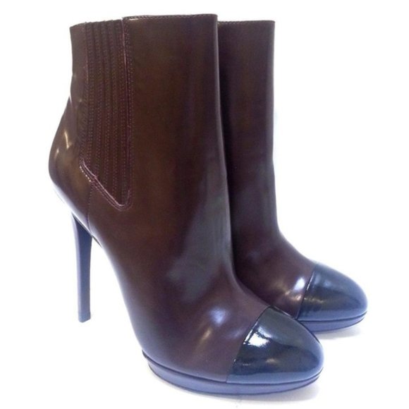 Brian Atwood Burgundy Fragola Booties NEW! - Picture 1 of 5